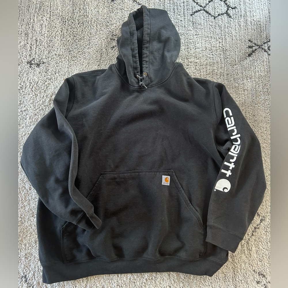 Mens Carhartt Hoodie Black XXXL